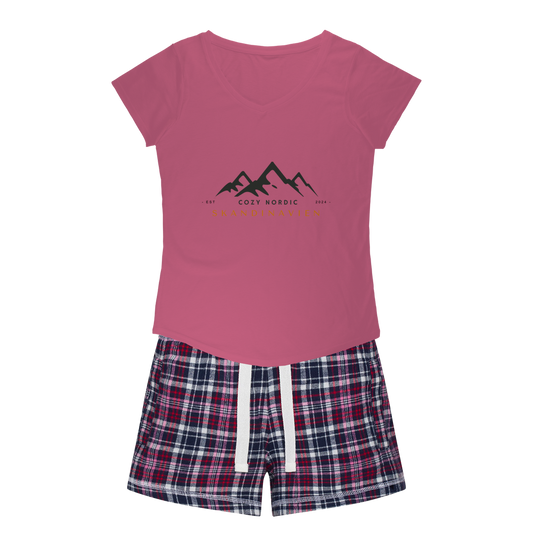 Nordic Nattmys T-shirt och Flanellshorts